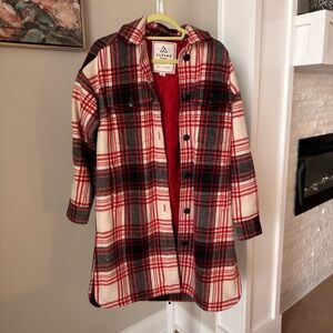 Alpine Design Women's Red and Black Plaid Utility Jacket